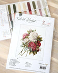 Cross Stitch Kit Luca - S - The Peonies, B2355 - Luca - S Yarns