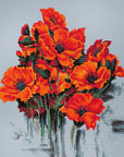 Cross Stitch Kit Luca - S - The Poppies, B2380 - Luca - S Yarns