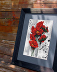 Cross Stitch Kit Luca - S - The Poppies, B7014 - Luca - S Yarns