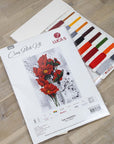Cross Stitch Kit Luca - S - The Poppies, B7014 - Luca - S Yarns