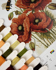 Cross Stitch Kit Luca - S - The Splendor of Summer Poppies, B7042 - Luca - S Yarns