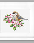 Cross Stitch Kit Luca - S - The tit on the branch, B1194 - Luca - S Yarns