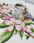 Cross Stitch Kit Luca - S - The tit on the branch, B1194 - Luca - S Yarns
