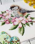 Cross Stitch Kit Luca - S - The tit on the branch, B1194 - Luca - S Yarns