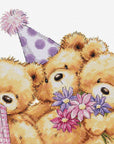 Cross Stitch Kit Luca - S - Three Party Bears, B1411 - Luca - S Yarns