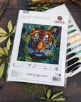 Cross Stitch Kit Luca - S - Tiger of the Jungle, BU5048 - Luca - S Yarns