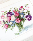 Cross Stitch Kit Luca - S - Tulips Vase, B2261 - Luca - S Yarns