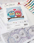 Cross Stitch Kit Luca - S - Two Cute Owls B1400 - Luca - S Yarns