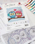 Cross Stitch Kit Luca - S - Two Cute Owls B1400 - Luca - S Yarns
