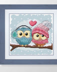 Cross Stitch Kit Luca - S - Two Cute Owls B1400 - Luca - S Yarns