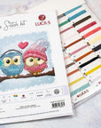 Cross Stitch Kit Luca - S - Two Cute Owls B1400 - Luca - S Yarns