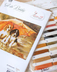 Cross Stitch Kit Luca - S - Two dogs under an umbrella, B550 - Luca - S Yarns