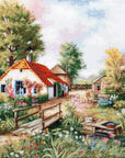 Cross Stitch Kit Luca - S - Village landscape, BU4011 - Luca - S Yarns