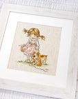 Cross Stitch Kit Luca - S - Walk with the dog, B1074 - Luca - S Yarns