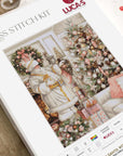 Cross Stitch Kit Luca - S - White Santa With Christmas Tree, BU5019 - Luca - S Yarns