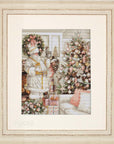 Cross Stitch Kit Luca - S - White Santa With Christmas Tree, BU5019 - Luca - S Yarns