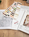 Cross Stitch Kit Luca - S - White Santa With Christmas Tree, BU5019 - Luca - S Yarns