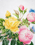 Cross Stitch Kit Luca - S - Yellow Roses and Bengal Roses, BU4003 - Luca - S Yarns