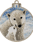Cross Stitch Kit with Beads on Wood - Luca - S Yarns