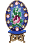 Cross Stitch Kit with Beads on Wood - Luca - S Yarns