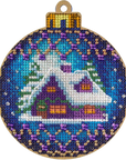 Cross Stitch Kit with Beads on Wood - Luca - S Yarns