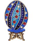 Cross Stitch Kit with Beads on Wood - Luca - S Yarns