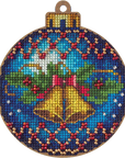 Cross Stitch Kit with Beads on Wood - Luca - S Yarns
