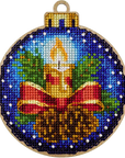 Cross Stitch Kit with Beads on Wood - Toys Needlecraft on Wood - Luca - S Yarns
