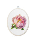 Cross Stitch Kit with Hoop Included Luca - S - BC206 ’’Rozella’’ Peony - Luca - S Yarns