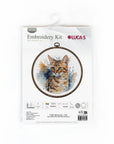 Cross Stitch Kit with Hoop Included Luca - S - BC210, The Bengal Cat - Luca - S Yarns