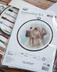 Cross Stitch Kit with Hoop Included Luca - S - BC211, The Labrador - Luca - S Yarns