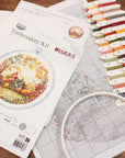 Cross Stitch Kit with Hoop Included Luca - S - The Autumn, BC221 - Luca - S Yarns