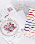 Cross Stitch Kit with Hoop Included Luca - S - The Cupcakes, BC215 - Luca - S Yarns
