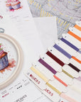 Cross Stitch Kit with Hoop Included Luca - S - The Cupcakes, BC215 - Luca - S Yarns