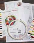 Cross Stitch Kit with Hoop Included Luca - S - The Tropical Parrot, BC201 - Luca - S Yarns