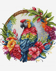 Cross Stitch Kit with Hoop Included Luca - S - The Tropical Parrot, BC201 - Luca - S Yarns