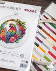 Cross Stitch Kit with Hoop Included Luca - S - The Tropical Parrot, BC201 - Luca - S Yarns