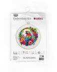 Cross Stitch Kit with Hoop Included Luca - S - The Tropical Parrot, BC201 - Luca - S Yarns