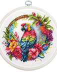 Cross Stitch Kit with Hoop Included Luca - S - The Tropical Parrot, BC201 - Luca - S Yarns