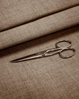 Luca - S Natural Pure 100% Linen Severe Fabric Brown Color - Luca - S Yarns