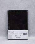 Luca - S Natural Pure 100% Linen Soft Fabric Black Color - Luca - S Yarns