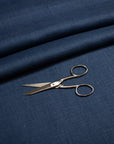 Luca - S Natural Pure 100% Linen Soft Fabric Navy Color - Luca - S Yarns