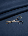 Luca - S Natural Pure 100% Linen Soft Fabric Navy Color - Luca - S Yarns