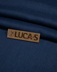 Luca - S Natural Pure 100% Linen Soft Fabric Navy Color - Luca - S Yarns