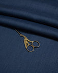 Luca - S Natural Pure 100% Linen Soft Fabric Navy Color - Luca - S Yarns