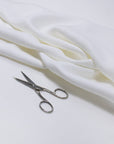 Luca - S Natural Pure 100% Linen Wrinkled Fabric Natural White Color - Luca - S Yarns