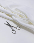 Luca - S Natural Pure 100% Linen Wrinkled Fabric Natural White Color - Luca - S Yarns