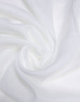 Luca - S Natural Pure 100% Linen Wrinkled Fabric Natural White Color - Luca - S Yarns