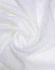 Luca - S Natural Pure 100% Linen Wrinkled Fabric Natural White Color - Luca - S Yarns