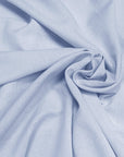 Luca - S Natural Pure Linen Wrinkled Fabric Light Blue Color - Luca - S Yarns
